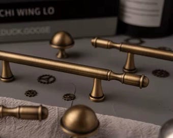 Bronze Metal Door Handles Bronze Metal Bar Pulls Knobs Modern Cabinet Handles Kitchen Knob Wardrope Pull Fittings furniture Bronze handles