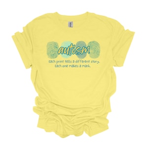 Fingerabdruck Autismus Bewusstsein Shirt
