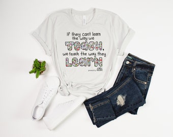 Teach and Learn Shirt, Autism shirt, Autism