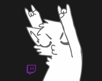 Dancing Crazy Kitty Animated Emote for Twitch Discord Stream
