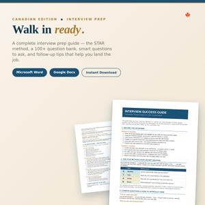 Handleiding sollicitatiegesprek | STAR-methode, meer dan 100 vragen, taaktips (Word/Google Documenten)