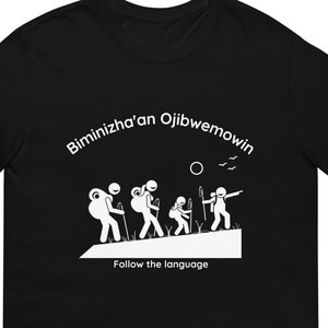 Folgen Ojibwemowin Kurzarm Unisex T-Shirt
