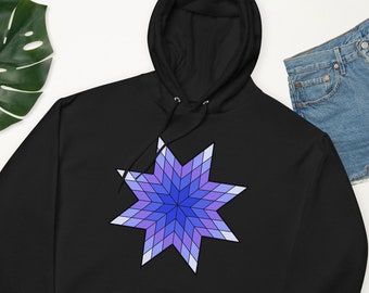 Star Quilt Sudadera con capucha unisex
