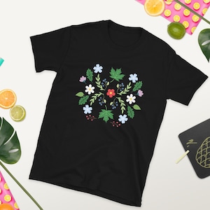 Ojibwe Floral Short-Sleeve Unisex T-Shirt