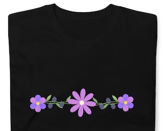 Floral Short-Sleeve Unisex T-Shirt