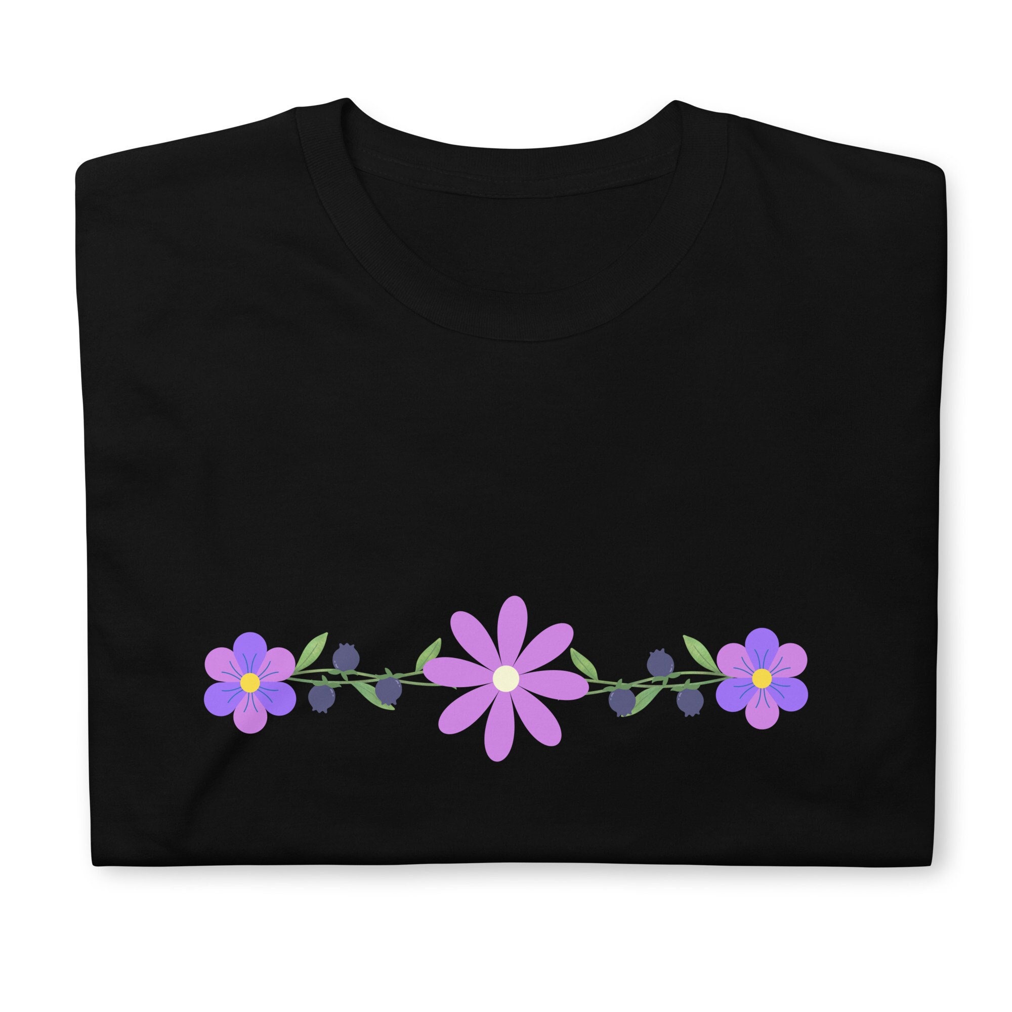 Floral Short-sleeve Unisex T-shirt - Etsy