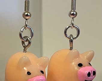 Boucles d'oreilles cochon