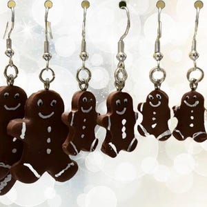 Gingerbread Man Earrings