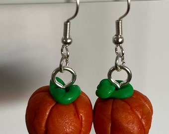 Pumpkin Earrings Handmade