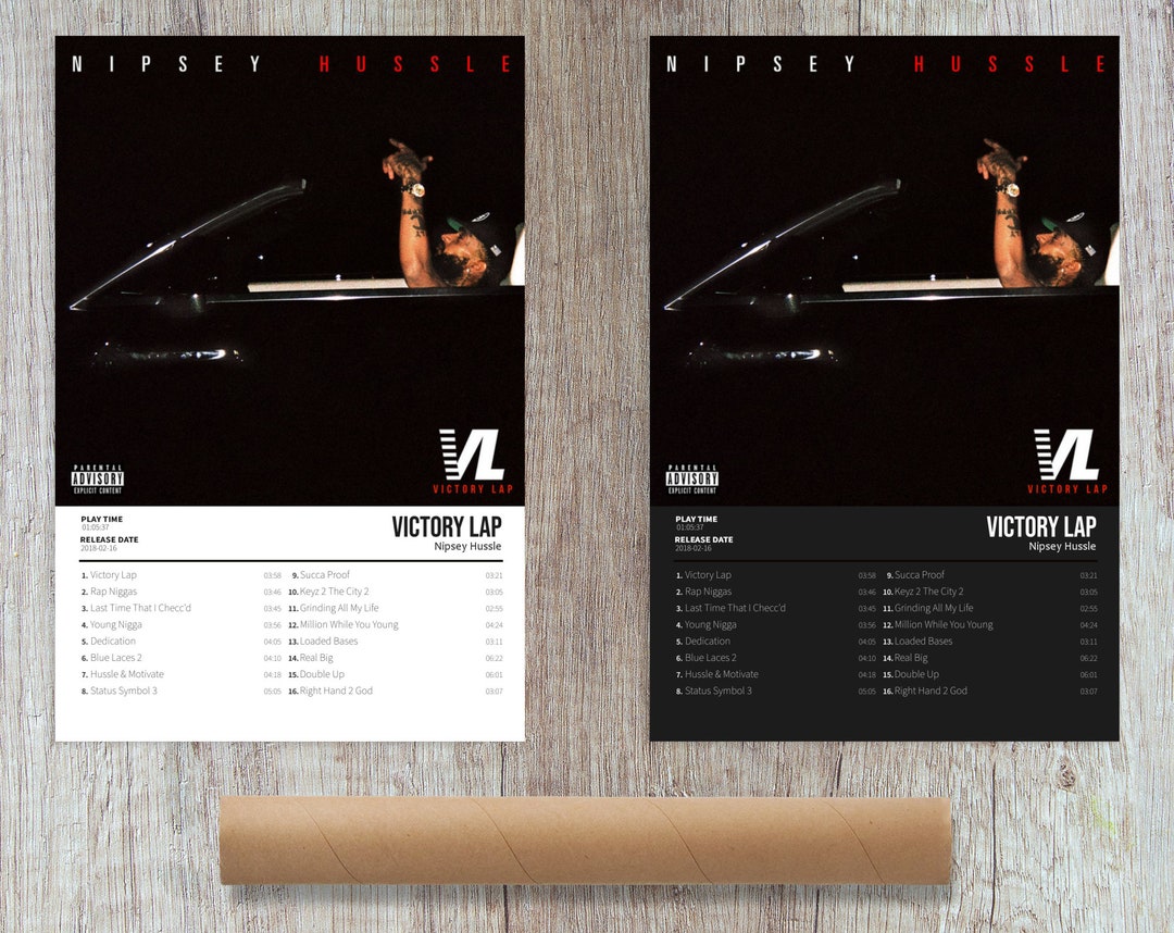 Nipsey Hussle Victory Lap Album Cover Poster for Home Wall Etsy