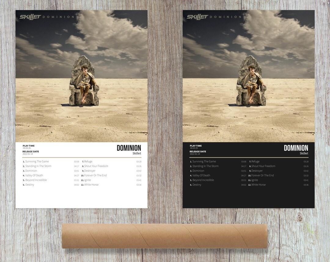 Skillet Dominion Album Cover Poster for Home Wall Art Etsy