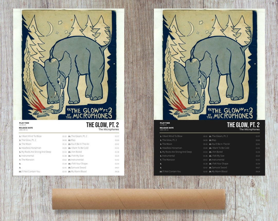The Microphones the Glow Pt. 2 Album Cover Poster for Etsy