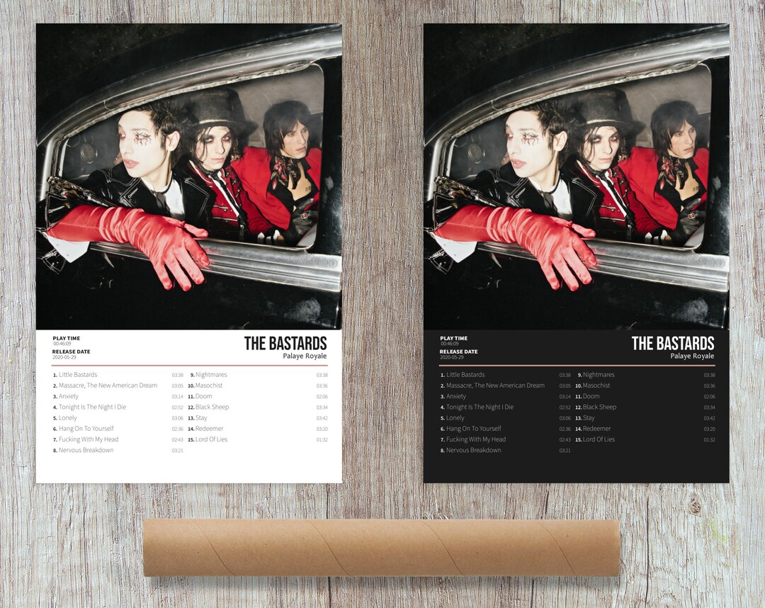 Palaye Royale the Bastards Album Cover Poster for Home Etsy