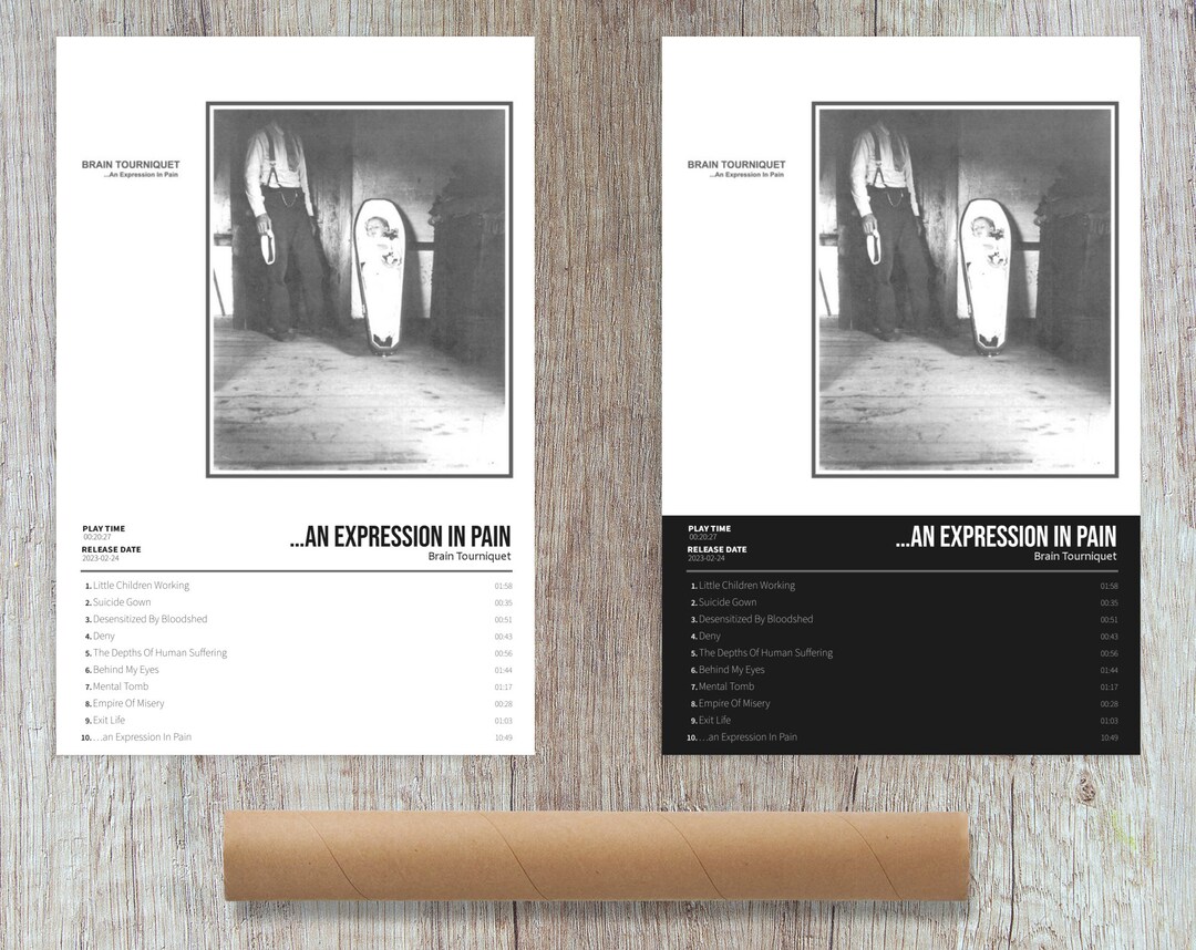 Brain Tourniquet an Expression in Pain Album Cover Poster Etsy