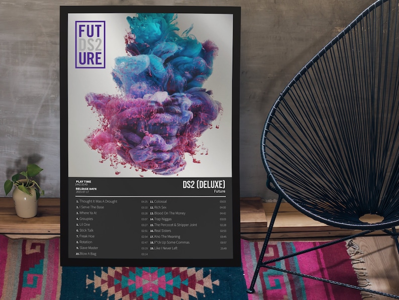 Future Ds2 deluxe Album Cover Poster for Home Wall Art Etsy