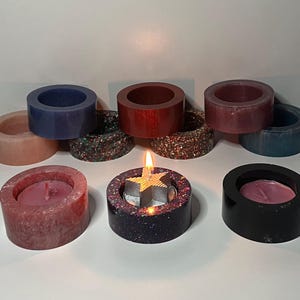 Resin Tea-light Holder - Handmade