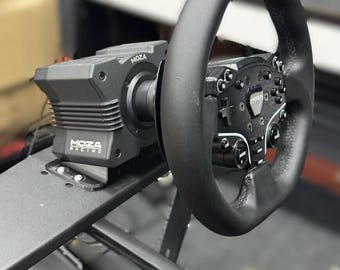 Soporte de inclinación de 15 grados de 3D Builds: para distancia entre ejes Moza R9 o R12 y plataforma Next Level Racing NLR F-GT