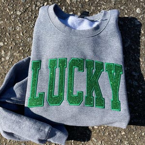 Lucky Arched Varsity Collegiate Applique Embroidery Machine File DST | EMB Format image 5