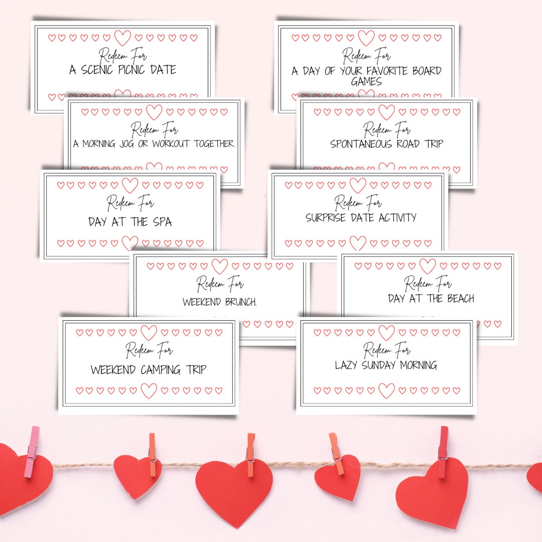 Valentines Day Coupon Template Editable Canva Template Love Coupon Valentines Day Coupon Template Editable Canva Template Love Coupon