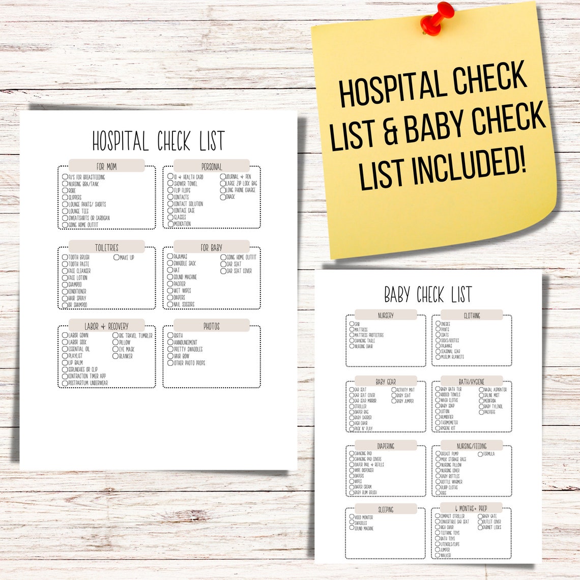 Birth Plan Template, Visual Birth Plan for First Time Mom, Birth Chart ...