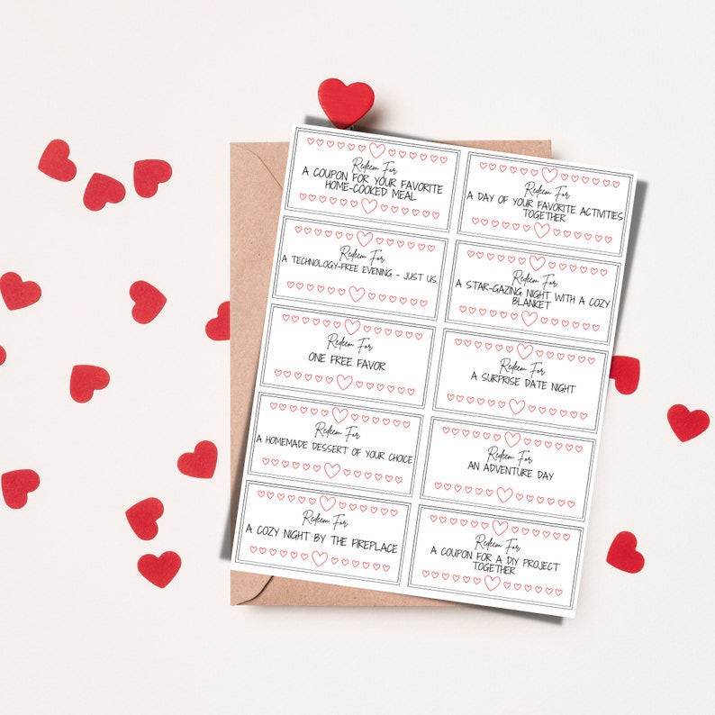 Valentines Day Coupon Template Editable Canva Template Love Coupon Valentines Day Coupon Template Editable Canva Template Love Coupon
