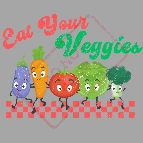 Eat Your Veggies PNG, Farmers Market png, Nature Lover png, Vegetarian png, Vegan Digital Download