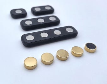 Juego de insignias de rango magnéticas de metal de Star Trek de La Nueva Generación, Espacio Profundo Nueve, Voyager y Lower Decks.