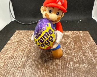 Multi-Coloured Mario Egg Holder by Hex3D - Perfect for Easter 10cm