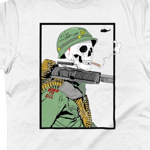 Vietnam War Skull Tee T-Shirt
