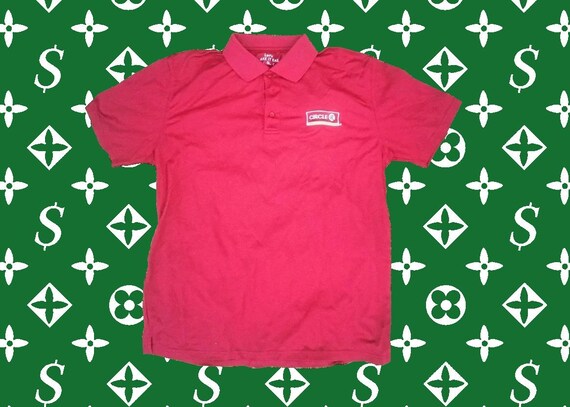 Vintage Circle k Work Hipster Work Shirt Embroidered Gas station Red Unisex Etsy