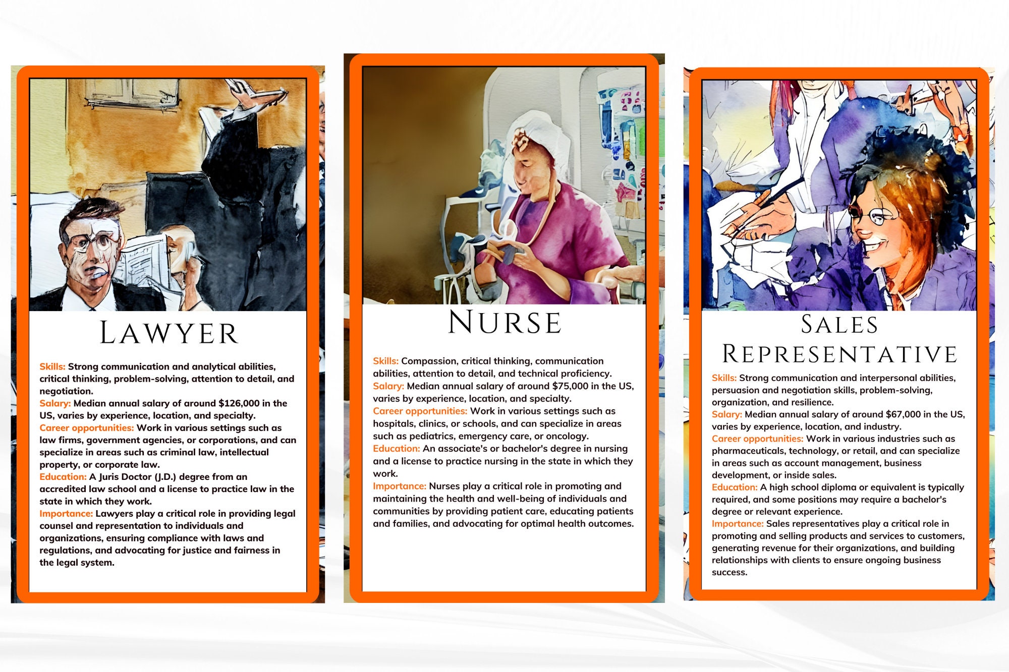 Career Oracle Deck / Unique Salary Career Finance Job Readings