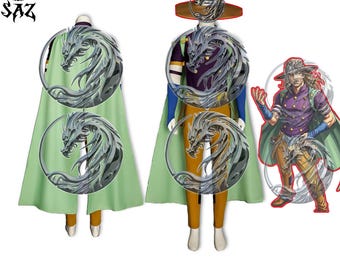 Gyro Zeppeli Cosplay Costume Full Set - Steel Ball Run Handcrafted Anime Outfit with Hat, Cape, Pants, Belt & Accessories ComicCon Halloween