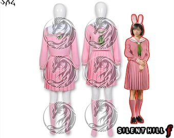 Silent Hill F Hinako Cosplay Outfit, Pink Sailor Suit Skirt Uniform Set, Japanese Horror Anime Cosplay Costume, Custom Tailored Uniform