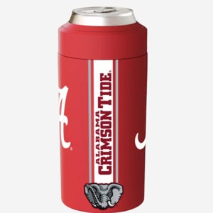 Enfriador de latas universal de Alabama Crimson Tide / Artículos para beber para el día del partido de la NCAA / Enfriador de latas y botellas con aislamiento / Regalo para fanáticos imagen 1