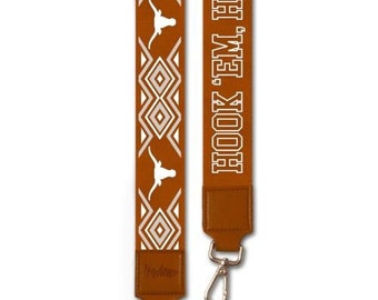 Texas Longhorn HOOK”EM - Adjustable Purse Strap, Licensed, Stadium Approved, Game Day, Graduation Gift, Back to School, Clear Bag, Crossbody