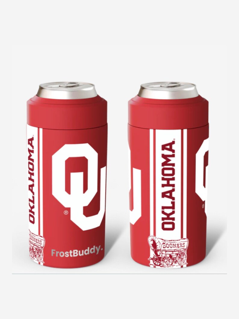 Oklahoma Sooners - Glacière universelle Buddy Can | Verres NCAA Game Day | Refroidisseur isotherme pour canettes et bouteilles | Cadeau de fan image 3