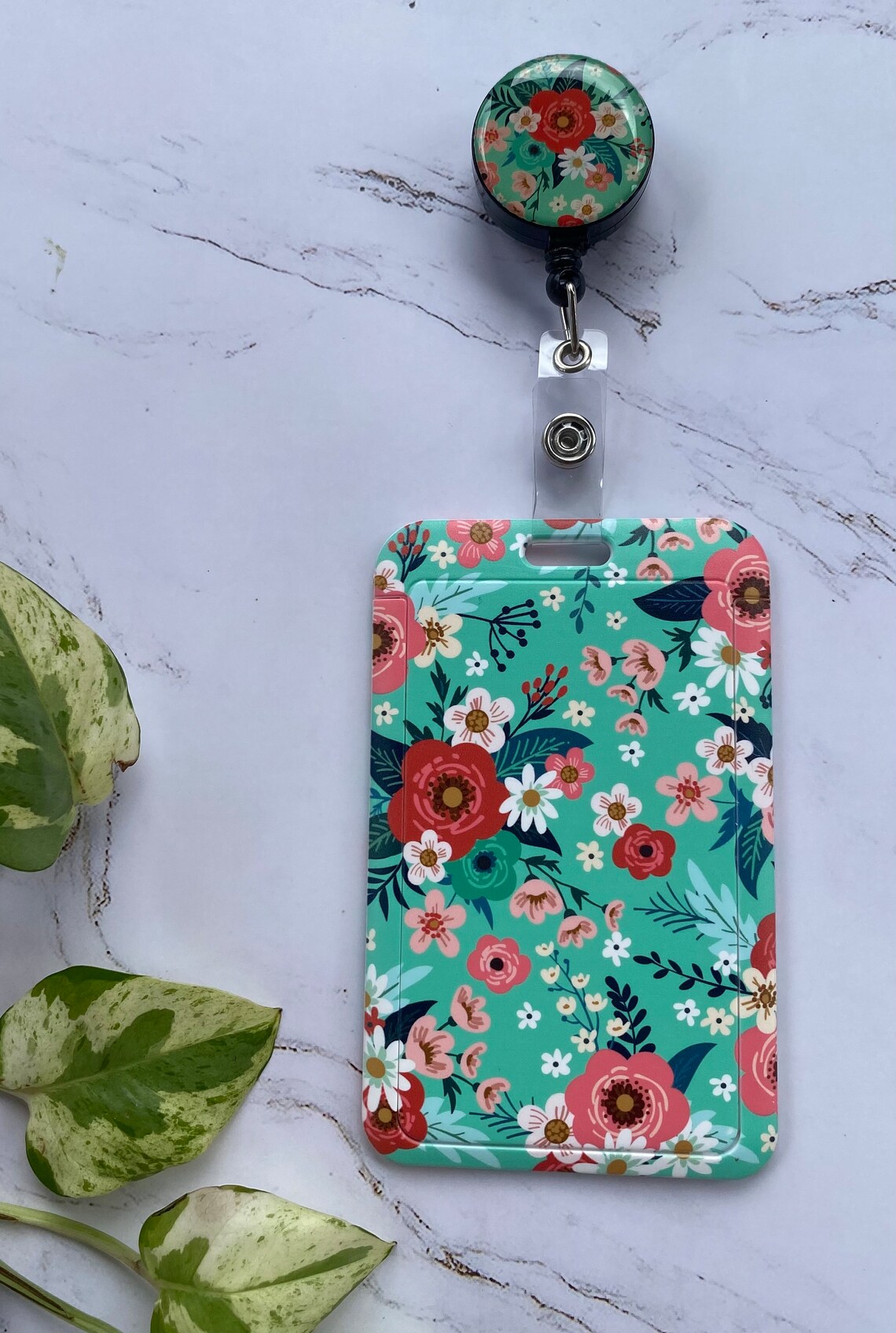 id-card-badge-reel-retractable-belt-id-card-holder-removable-etsy