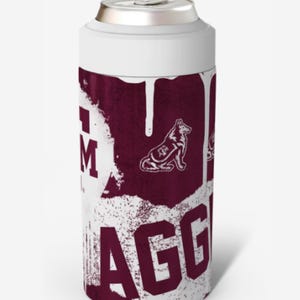 Texas AM Aggies Universal Buddy Can Cooler | NCAA Game Day Drinkware | Insulated Can & Bottle Cooler | Fan Gift image 3