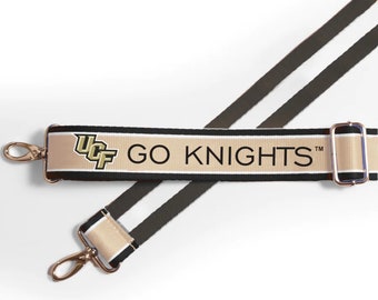 Central Florida - GO KNIGHTS, Adjustable Purse Strap, Licensed, Stadium Approved, Patterned, Shoulder, Graduation, Christmas Gift, Game, UCF
