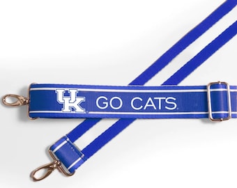 Kentucky Gurt GO CATS - Verstellbar, Lizenziert, Segeltuch, Spieltag, Crossbody, Universität, Stadionzugelassen, Abschlussgeschenk, Schulanfang