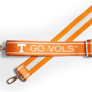 Tennessee GO VOLS - Adjustable Purse Strap, Licensed, Stadium Approved, Game Day, Graduation Gift, Back to School, Clear Bag, Tailgating
