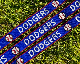 Dodgers, Beaded Purse Strap, Los Angeles, Handmade, Clear Purse, Crossbody, Shoulder, Stadium Approved, Game Day, Graduation, Mothers Day