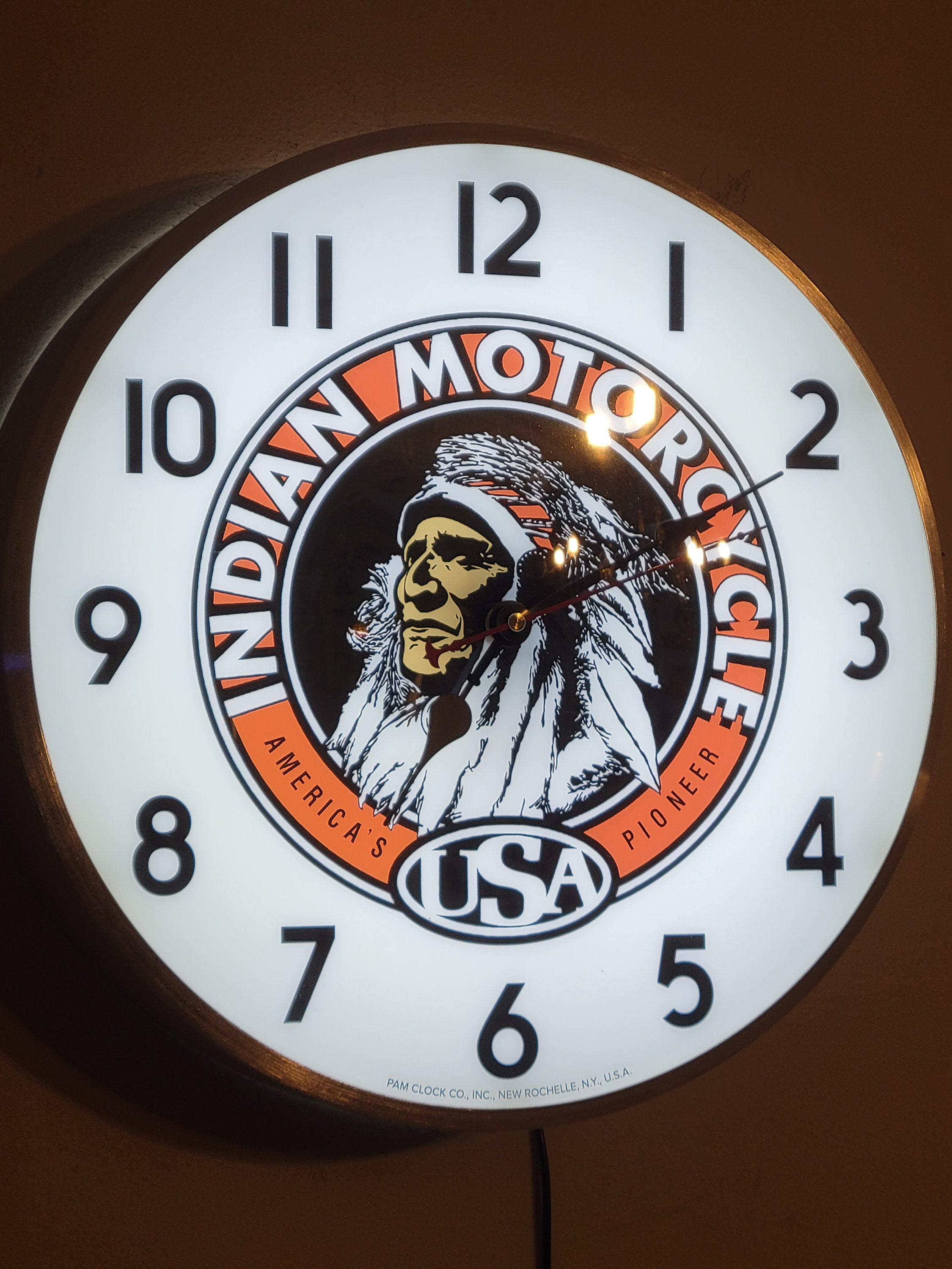 Indian motorcycle wall clock - Etsy 日本