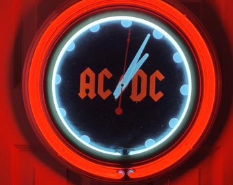 Ac Dc Wall Clock - Etsy
