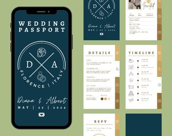 Passport Wedding Invitation Digital Template Destination Wedding Invite Template Editable Travel Wedding Passport Template Invitation Abroad