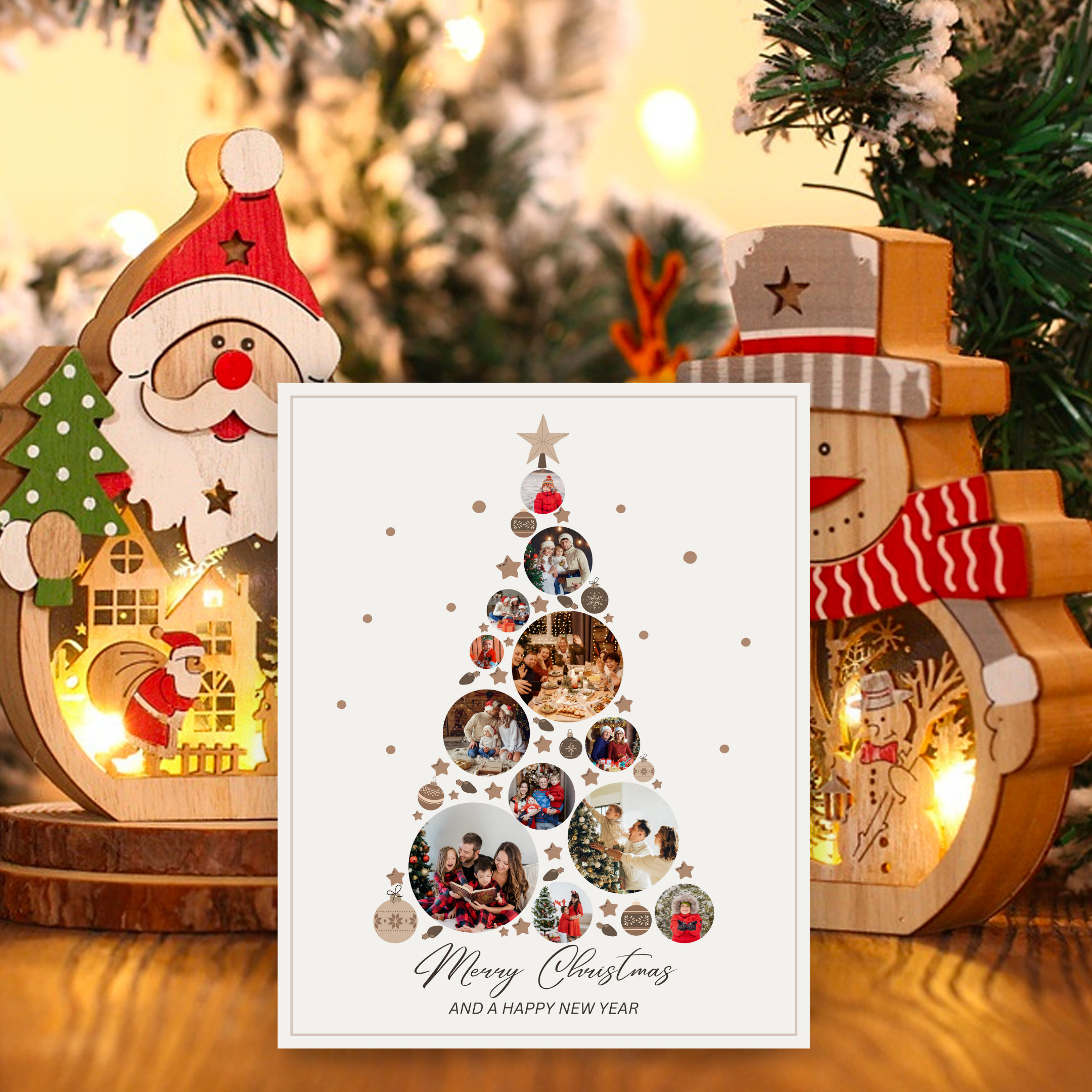 Christmas Tree Photo Collage 