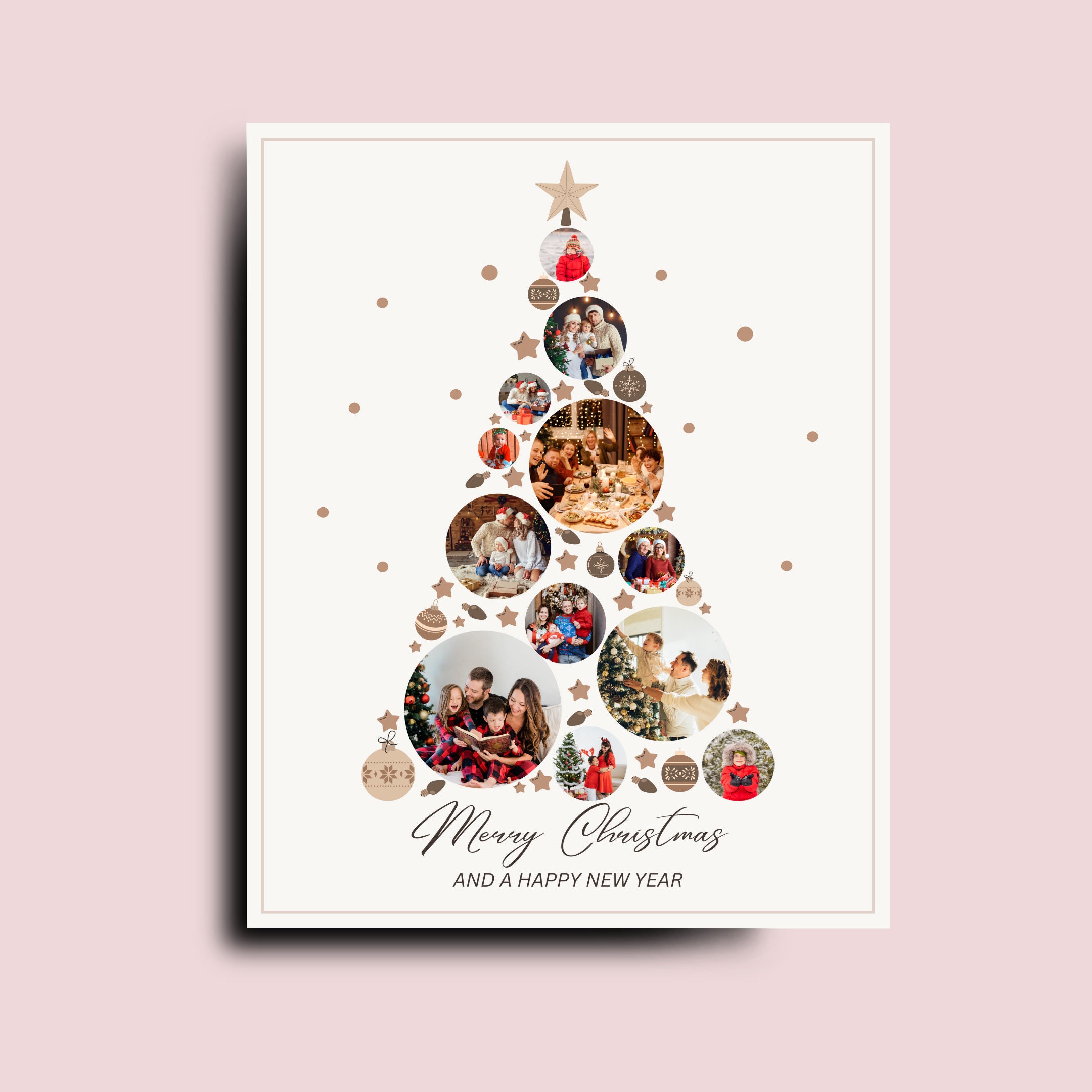 Christmas Tree Photo Collage 