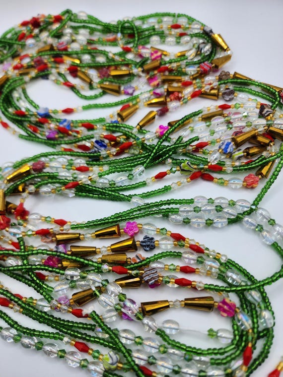 Handmade African Waist Beads for Weight Loss Permanent Removable Waist Beads Plus Size Body Beads Screw Waist Bead Black Owned Business Etsy