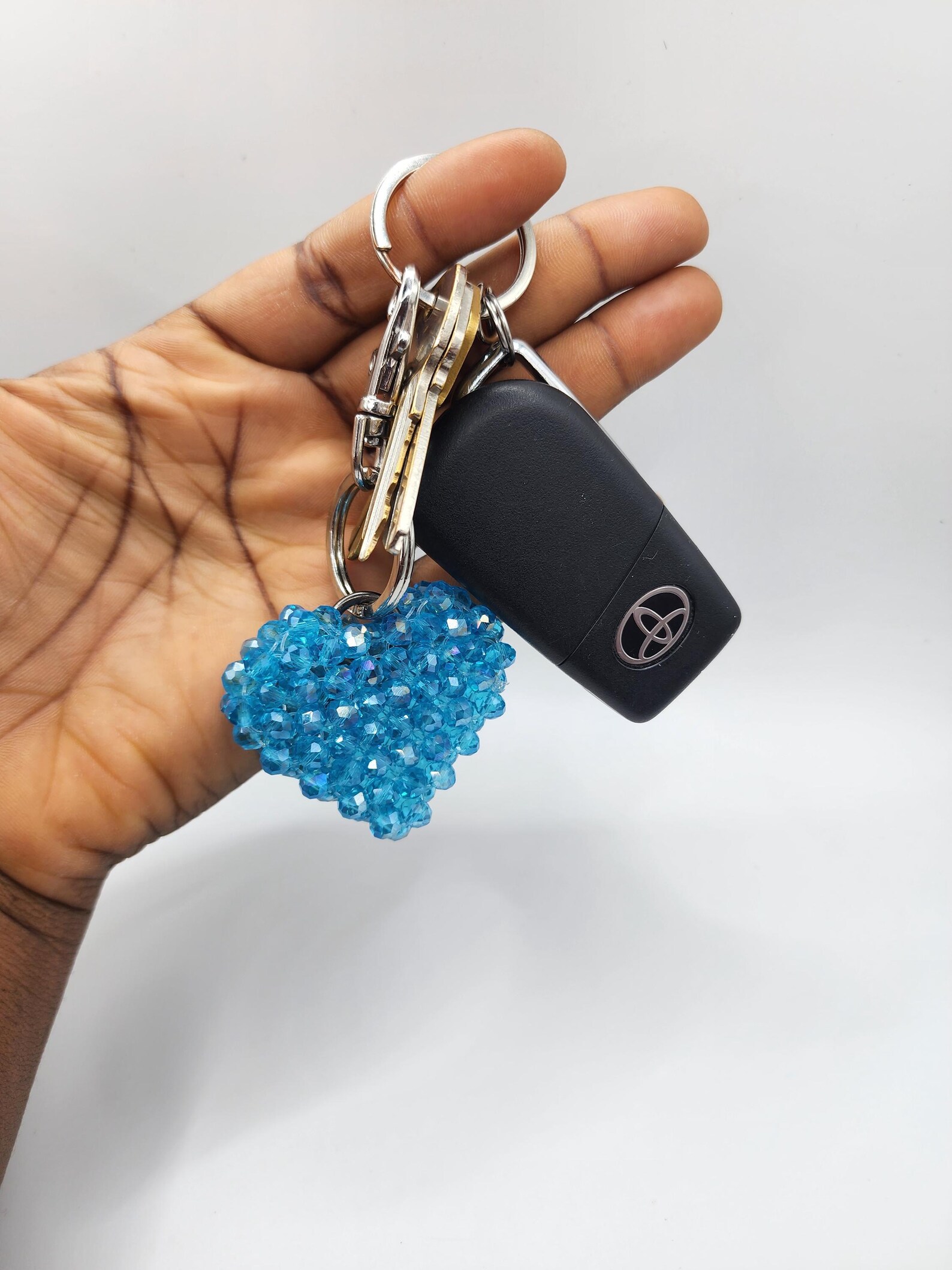 Heart Shaped Keychains, Heart Key Rings Purse Accessory, Handmade ...