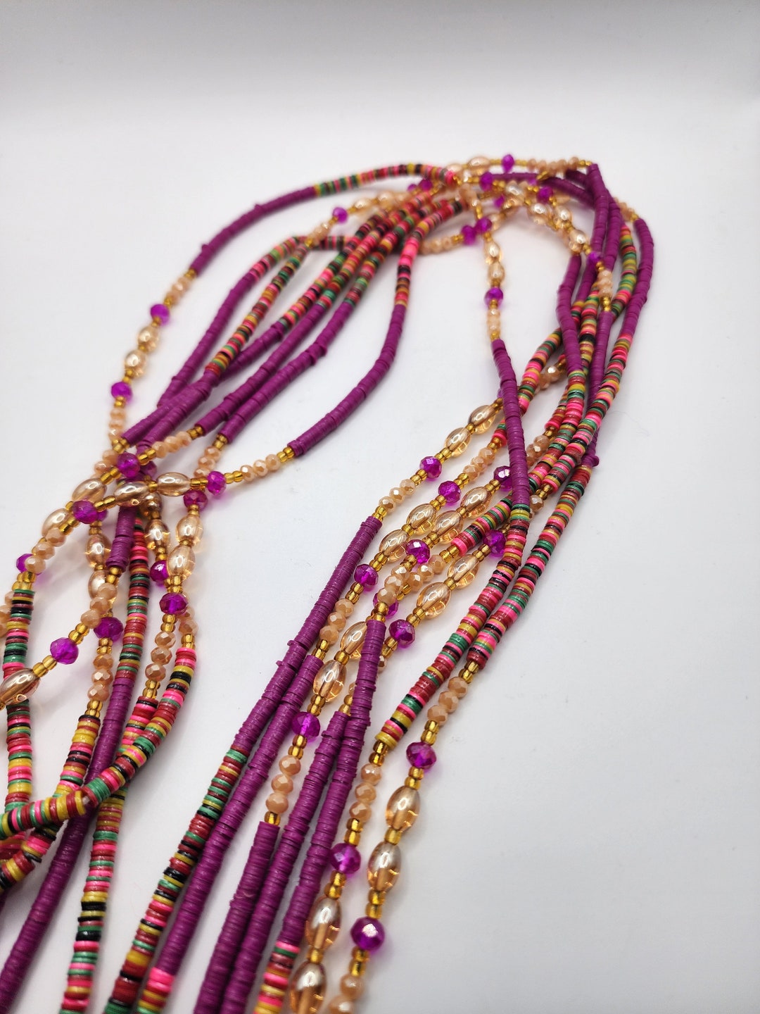 African Traditional Waist Beads Belly Beads for Weight Loss Etsy